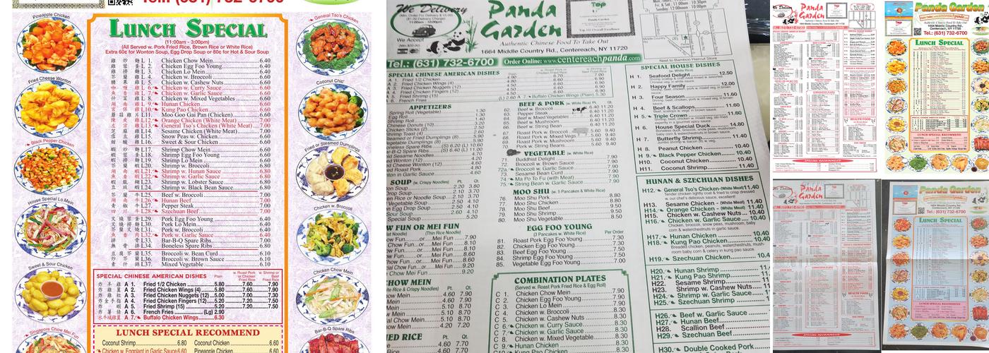 Panda Garden Menu