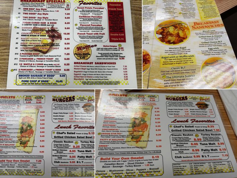 Sunrise Grill Menu