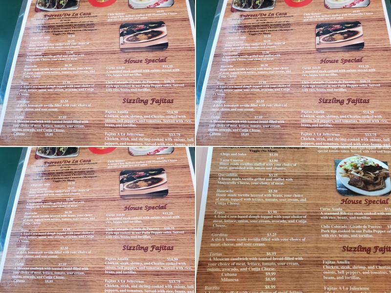La Jalisciense Taqueria Menu