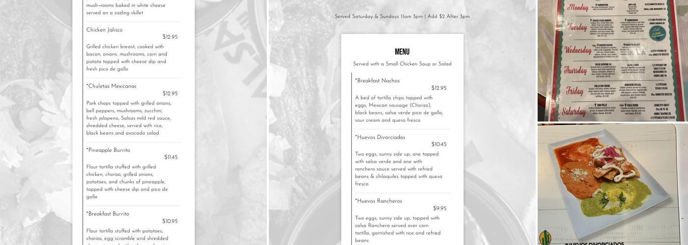 Salsa's Bar & Grill Menu