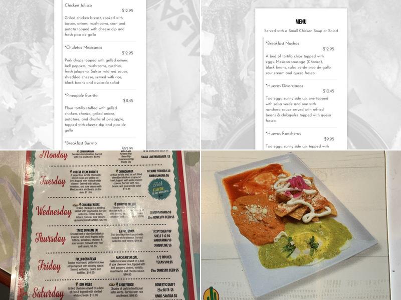 Salsa's Bar & Grill Menu