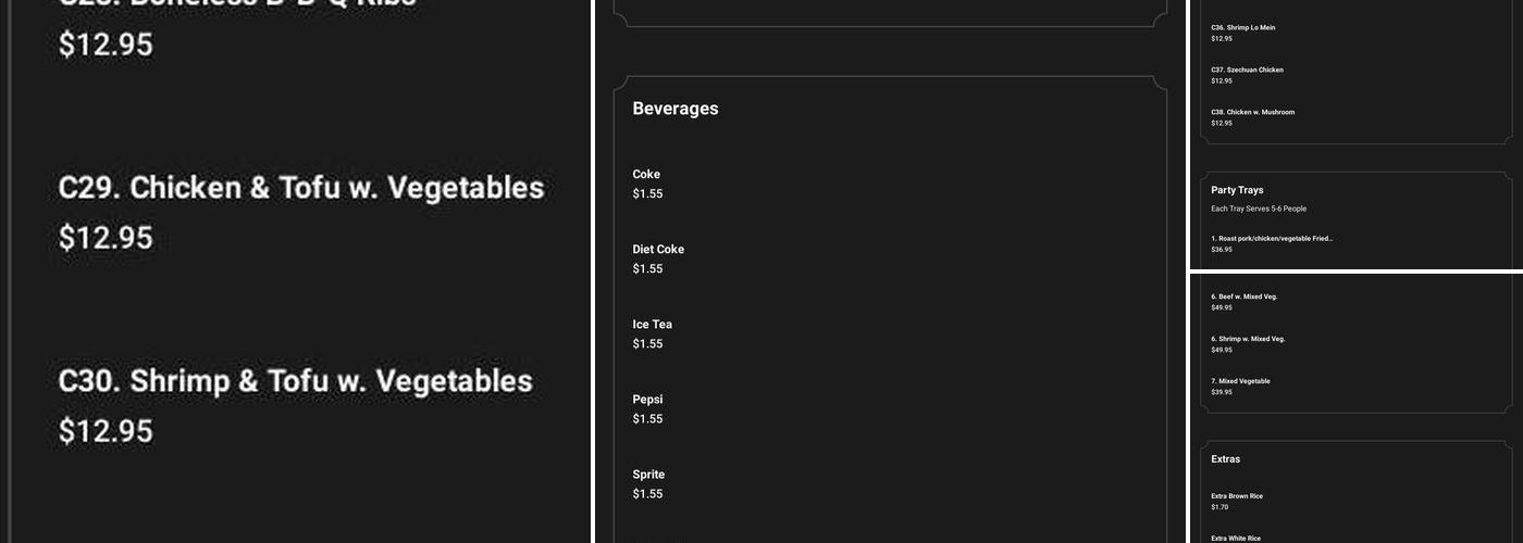 Hau Po Chinese Kitchen Menu