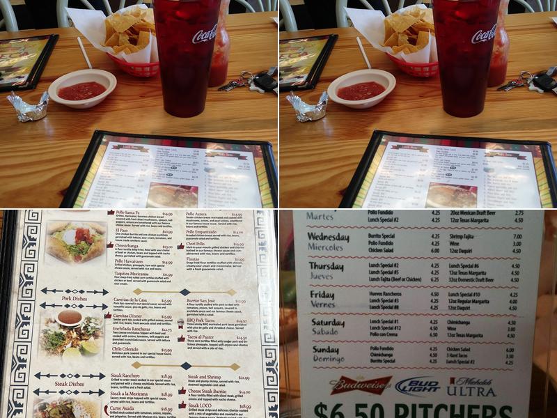 Azteca Maya Inc Menu