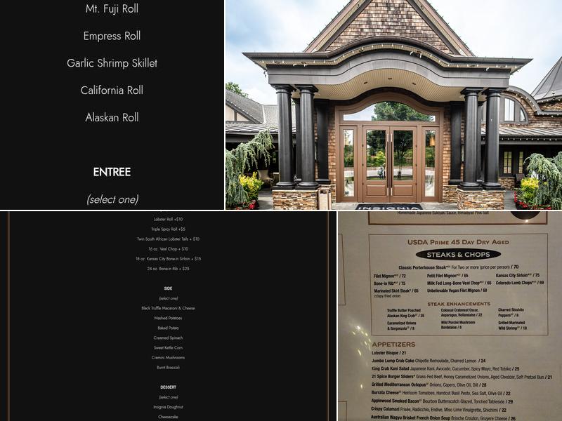 Insignia Prime Steak & Sushi Menu