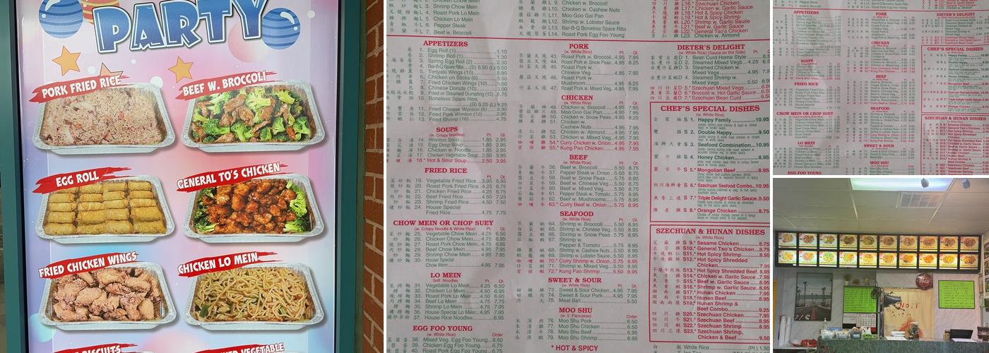 No 1 Chinese Restaurant Menu