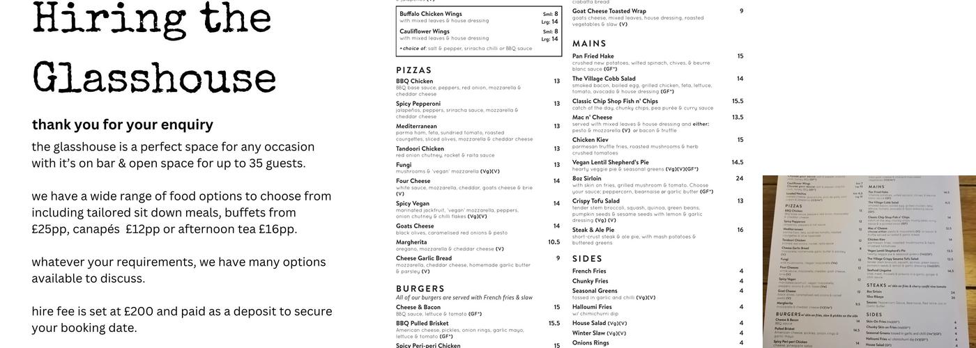 The Village Menu