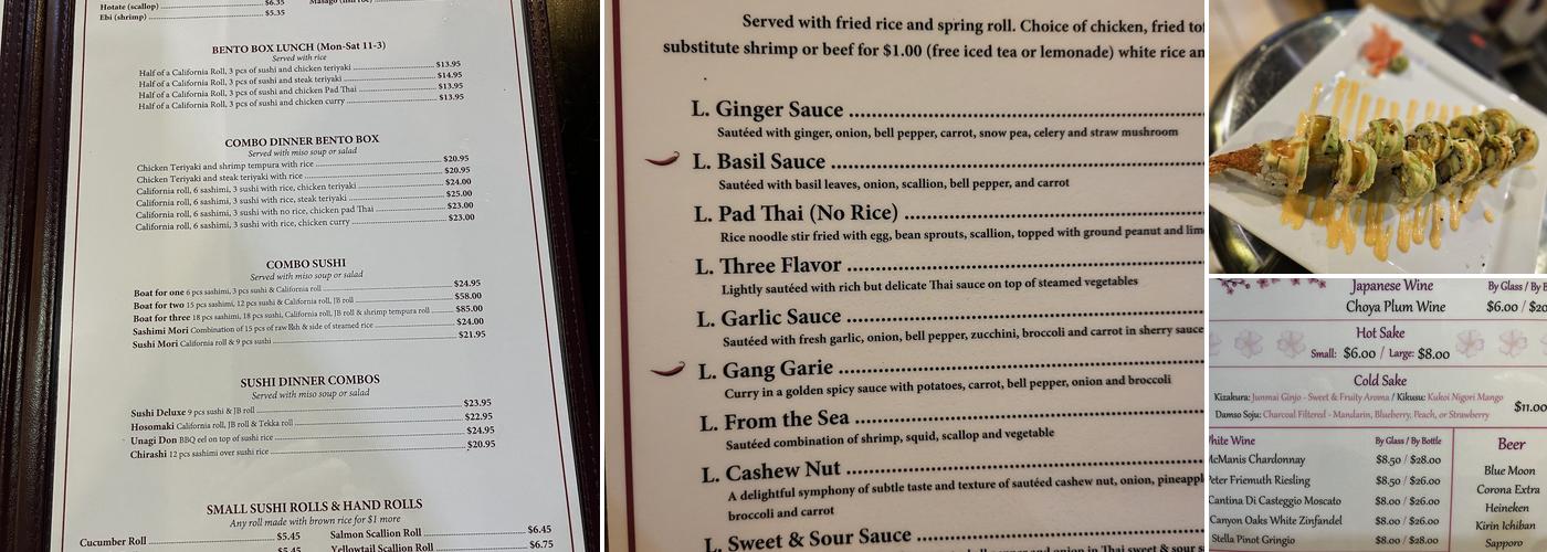 Fuji Asian Menu
