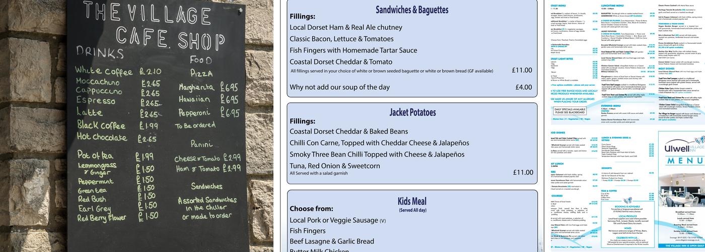 The Village Inn Menu