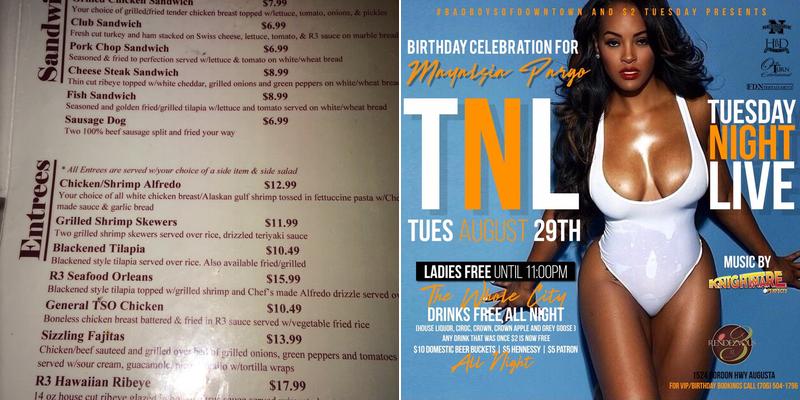 Rendezvous At Three Menu