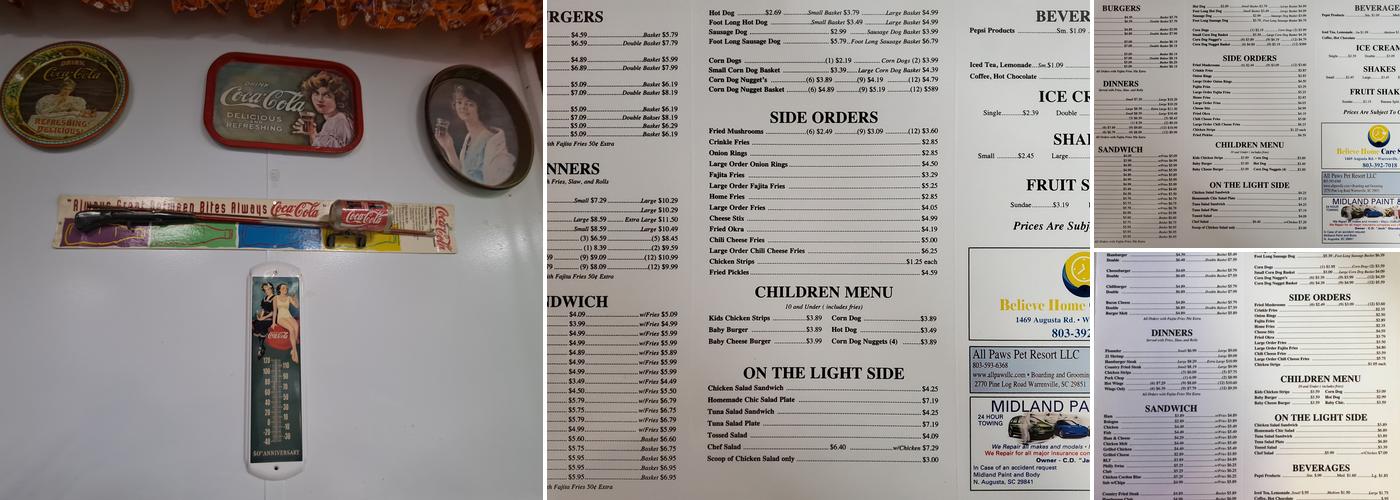 Midway Grill Menu