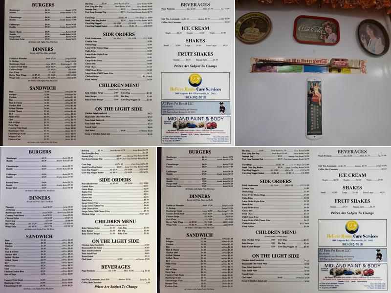 Midway Grill Menu