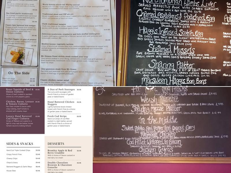 The Village Inn Menu