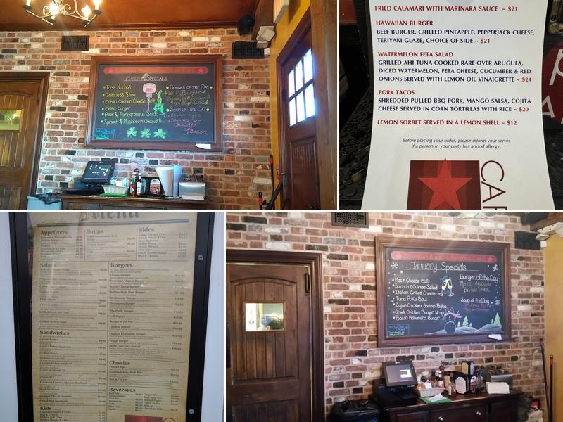 Five Points Cafe Menu