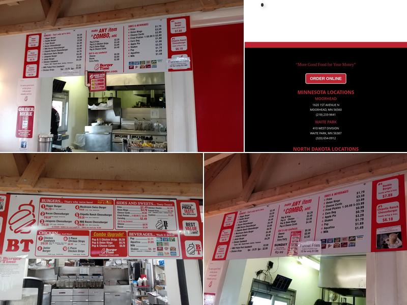 Burger Time Menu
