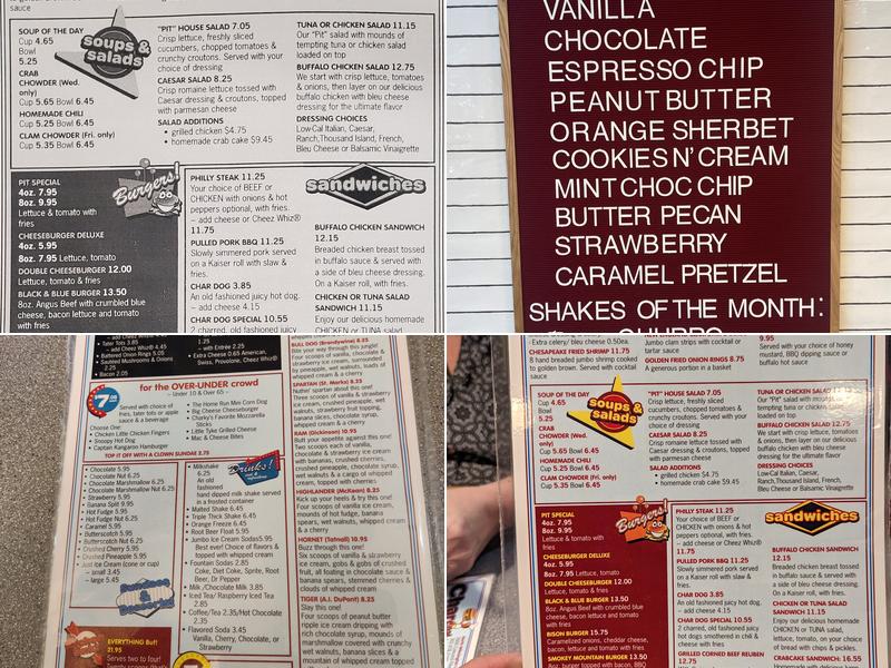 Charcoal Pit Menu