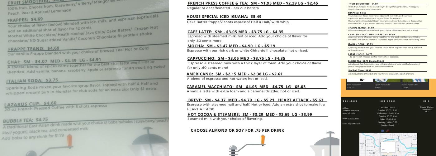 Black Iguana Menu
