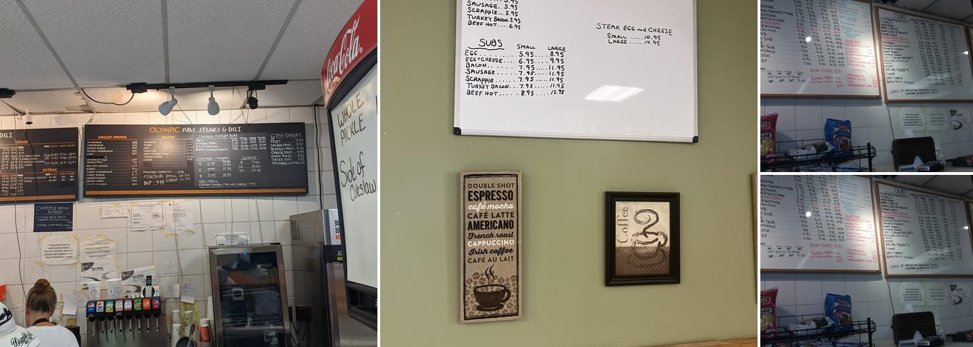 Olympic Subs & Steaks Menu