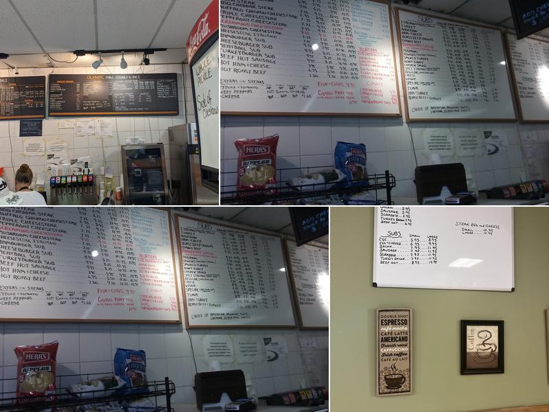 Olympic Subs & Steaks Menu