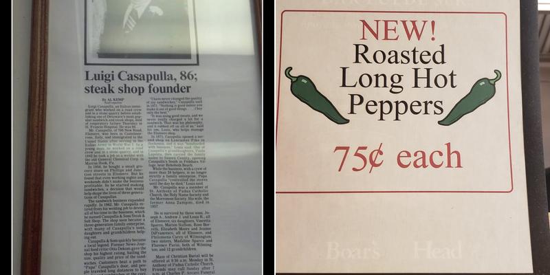 Casapulla's North Steak & Sub Menu