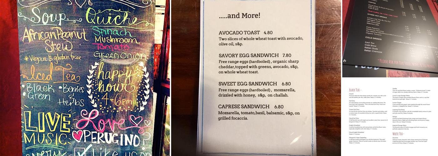 Perugino Menu