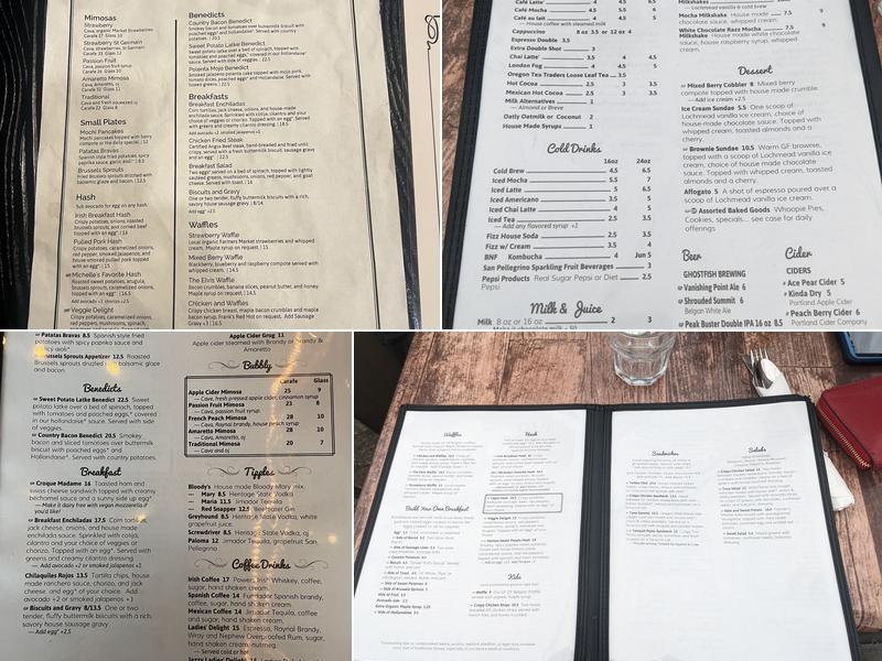 Jazzy Ladies Cafe & Club Menu