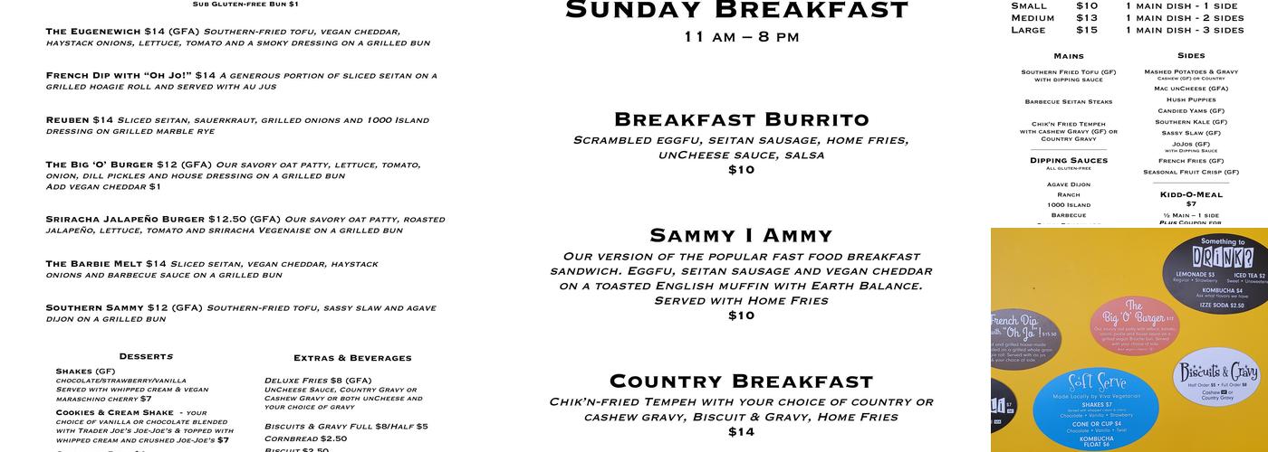 Cornbread Café Menu