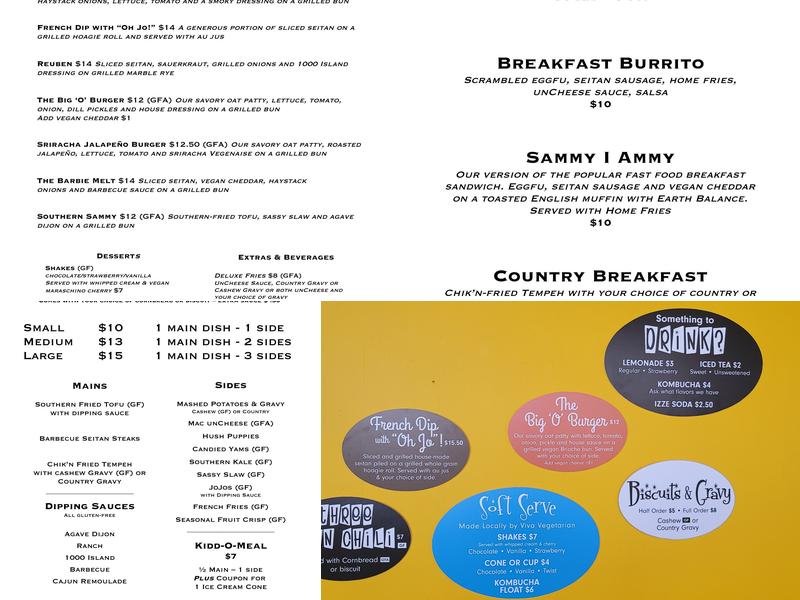 Cornbread Café Menu