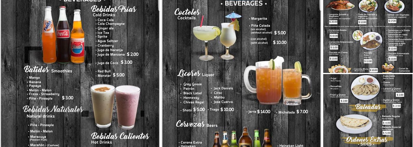 Santana Restaurant Menu