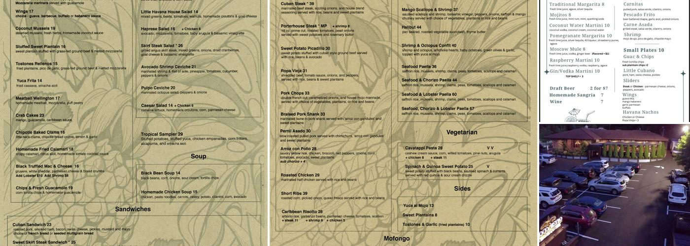 Coco Bistro Kitchen & Lounge Menu