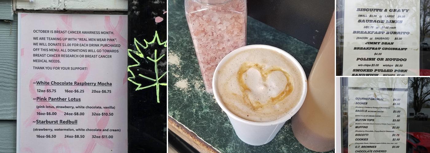 Country Java Espresso Menu