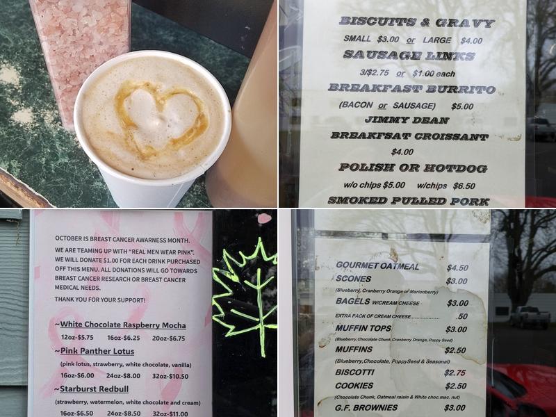 Country Java Espresso Menu