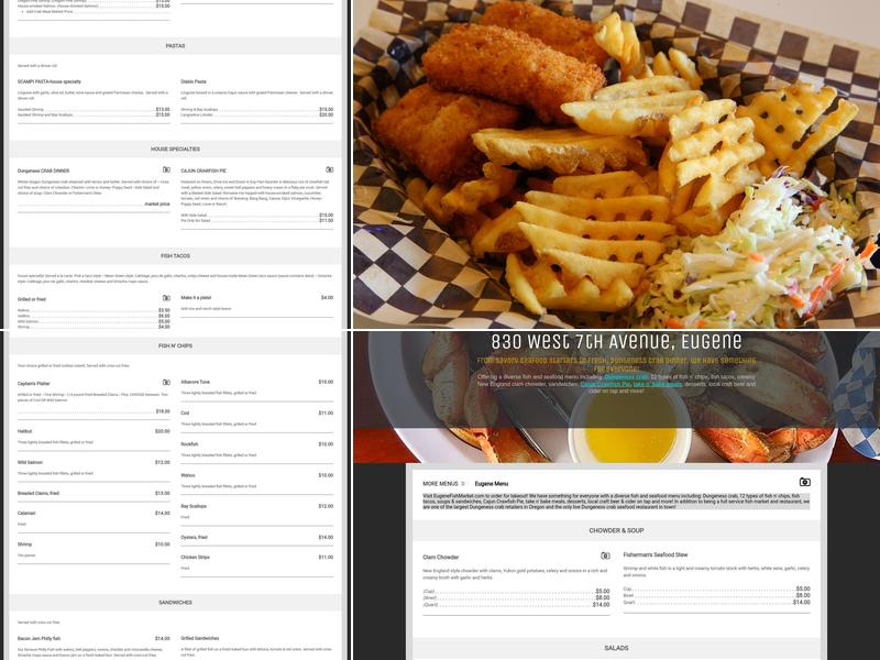 Fisherman's Market Menu