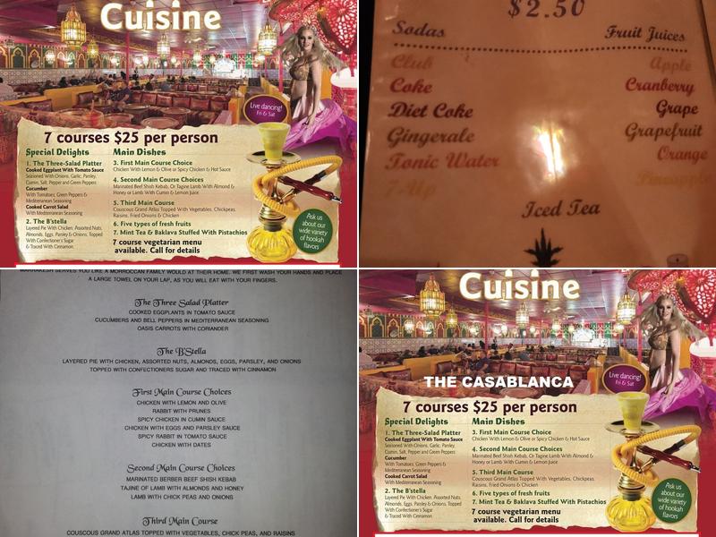 Marrakesh Menu