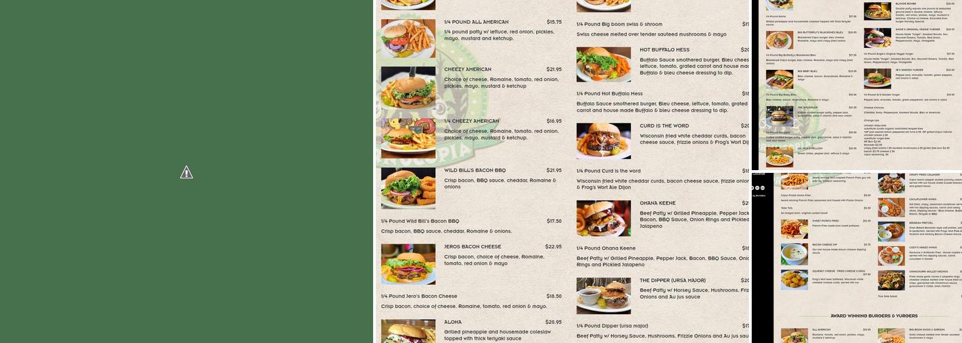 Cornucopia Restaurant Menu