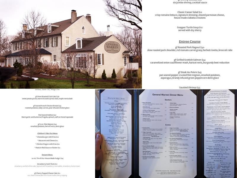 General Warren Menu
