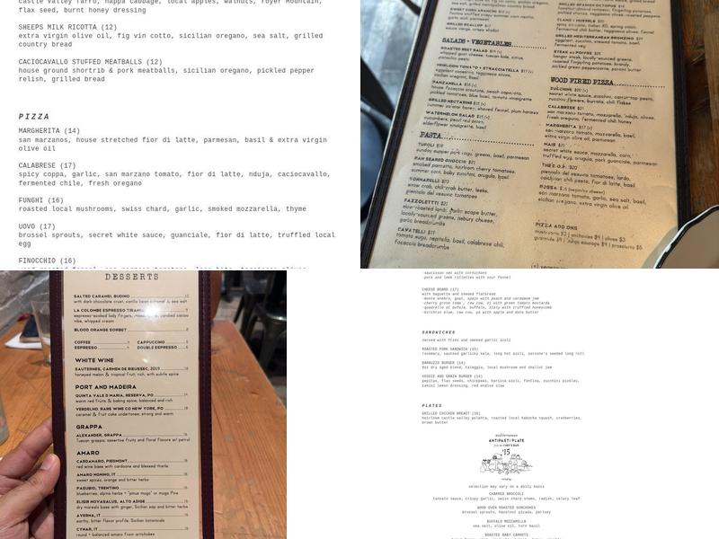 Barbuzzo Menu