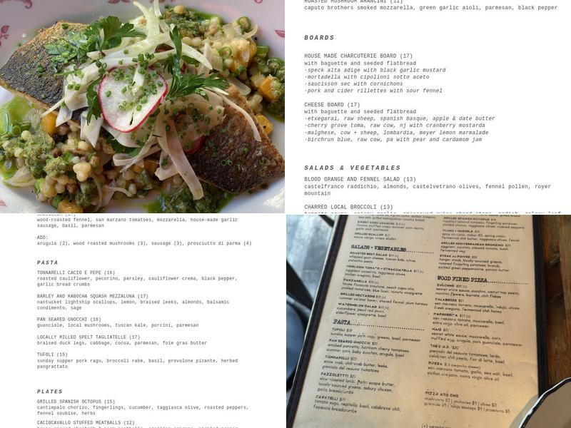 Barbuzzo Menu