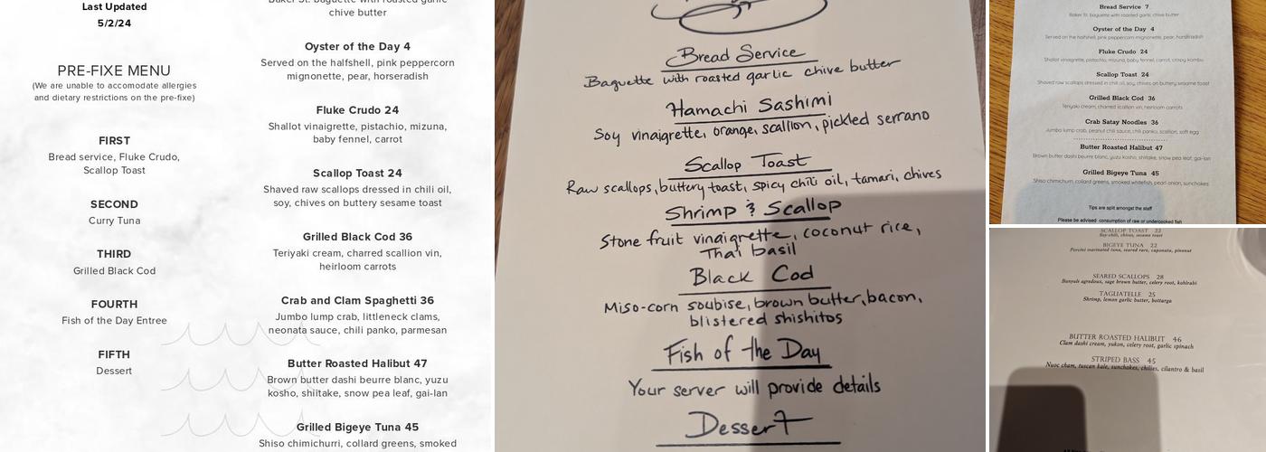 Little Fish Byob Menu