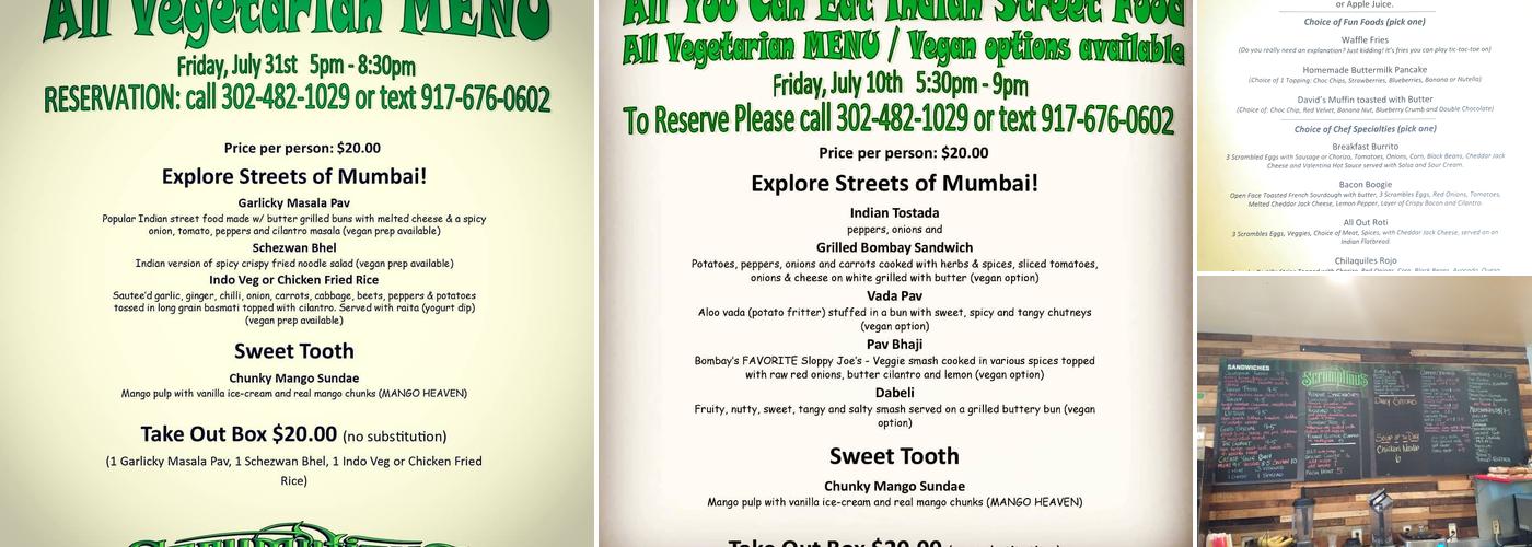 Scrumptious LLC Menu