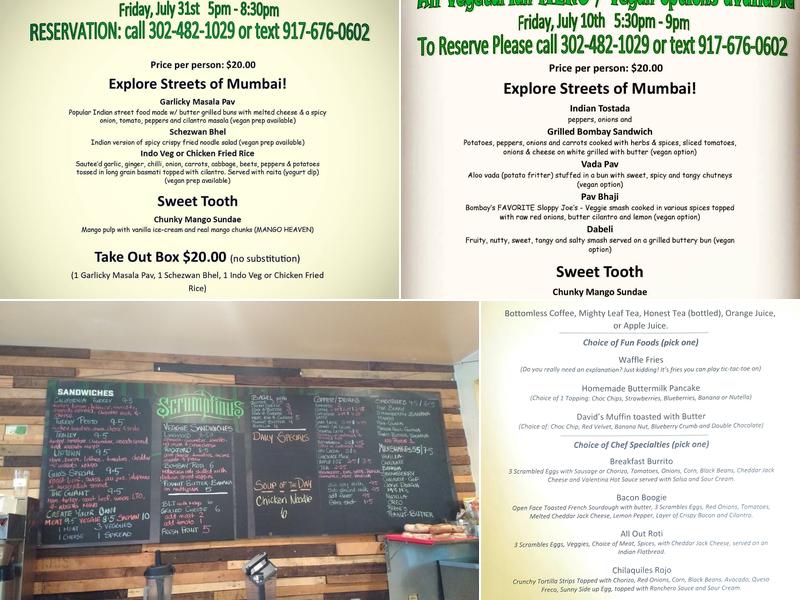 Scrumptious LLC Menu