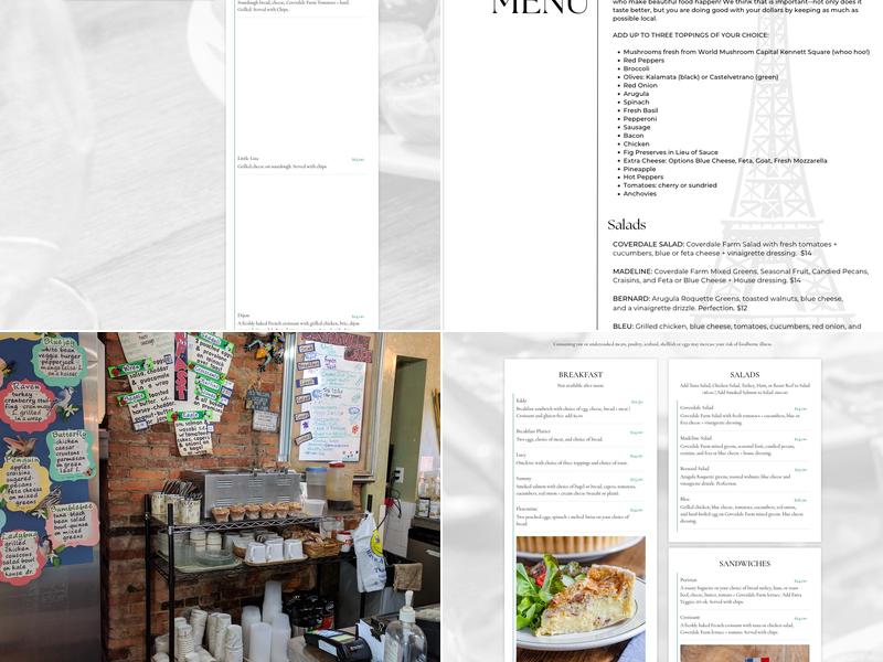 Centreville Place: Cafe + Market Menu