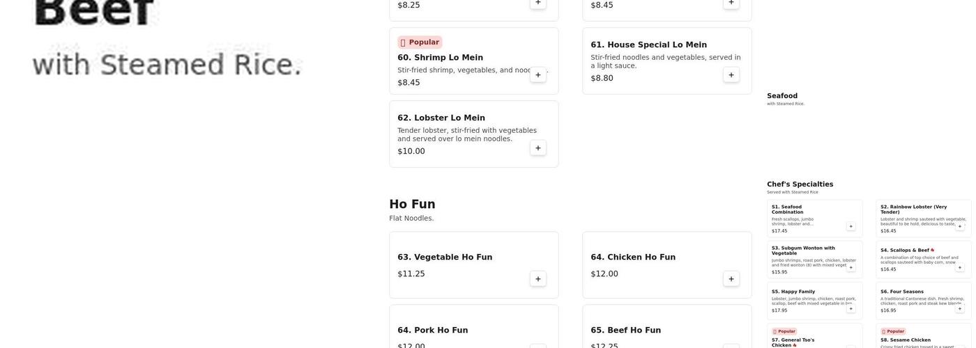 Yummy Kitchen Menu