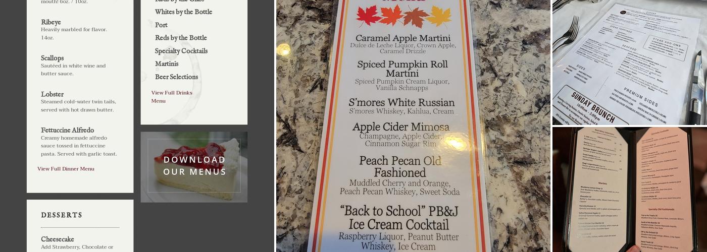 River's Bend Menu