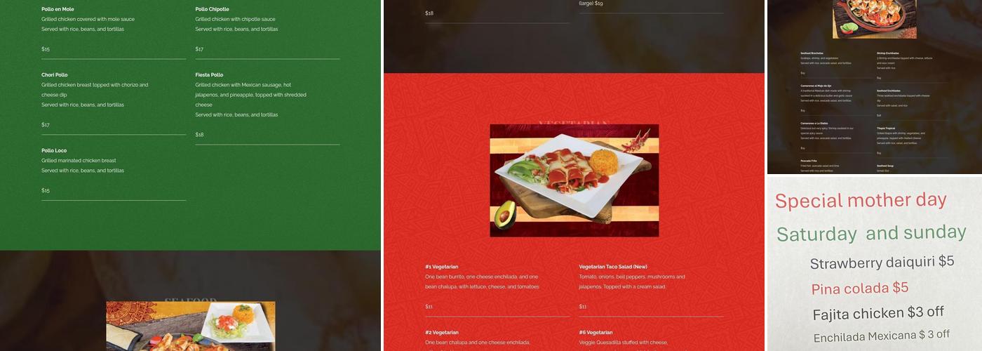 El Maya Mexican Grill Menu