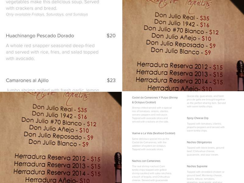 Taqueria Moroleon Menu