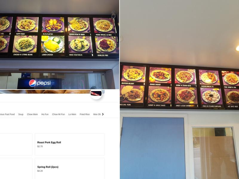 No 1. China Restaurant Menu