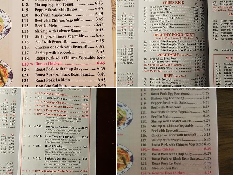 China King Restaurant Menu