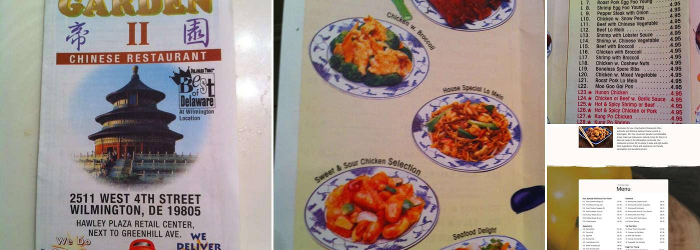 King Garden Restaurant Menu