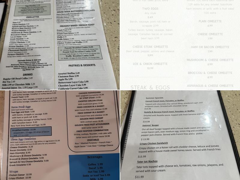 Broad Street Diner Menu