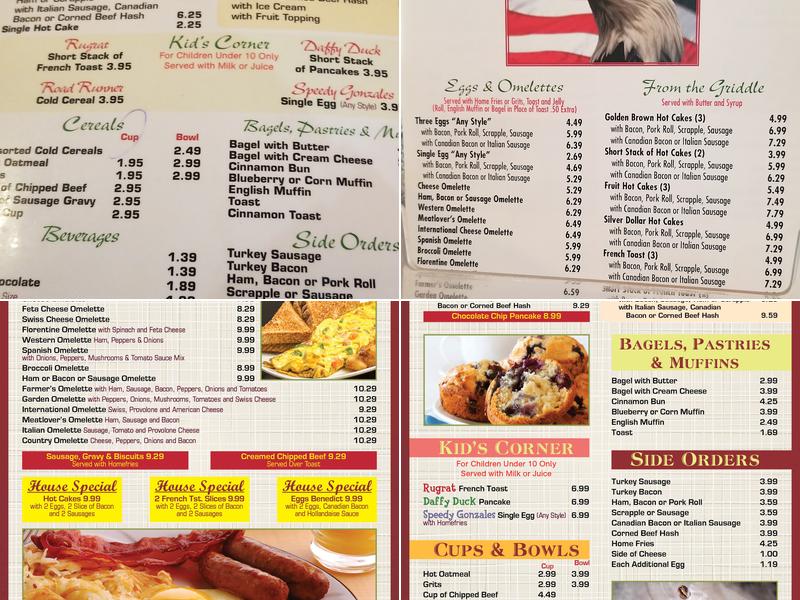 Bear Diner Menu